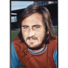 Signed photo of Frank Lampard Snr the West Ham United footballer. 